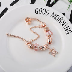 Fashion Love Geometric Rose Gold Bracelet Women's Jewelry