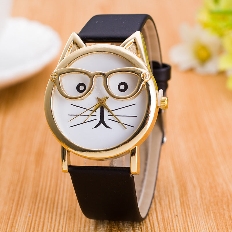 Adorable Cat Face Children’s Watch