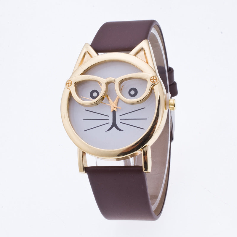 Adorable Cat Face Children’s Watch