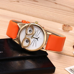 Adorable Cat Face Children’s Watch