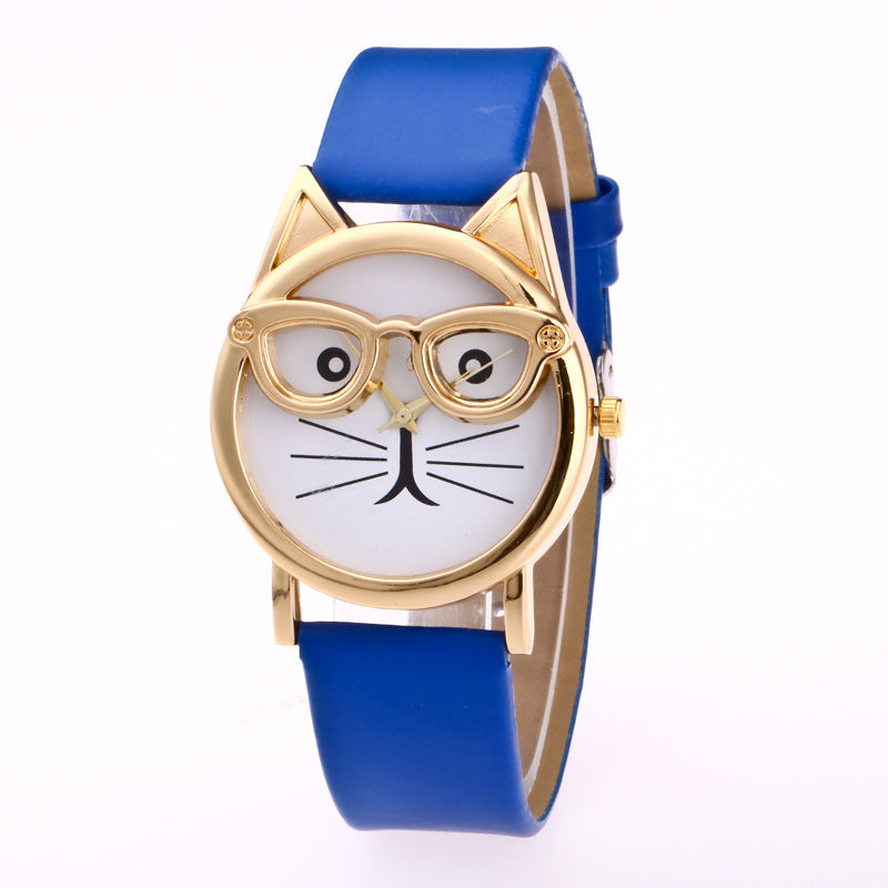 Adorable Cat Face Children’s Watch