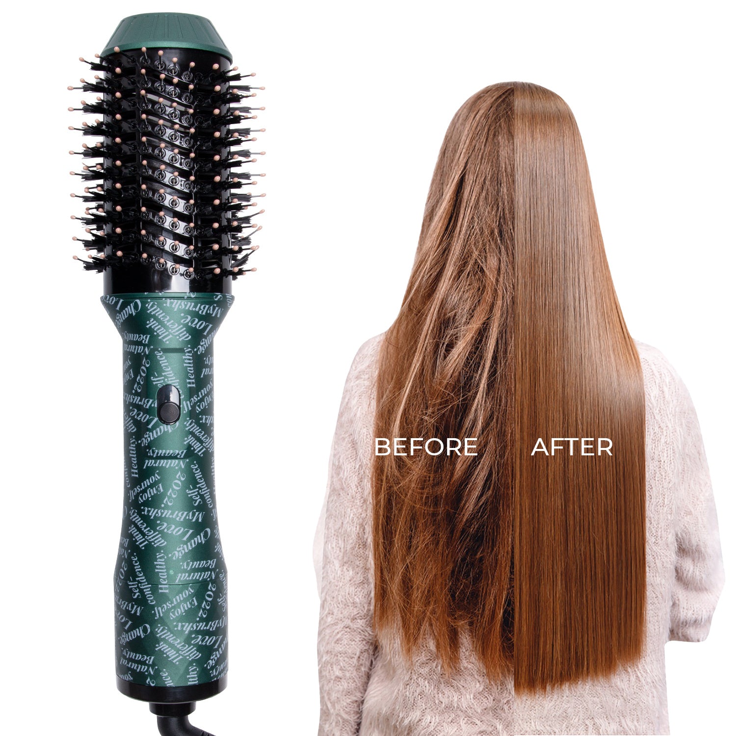 4-in-1 Hair Dryer Brush: Dry, Curl, Straighten & Volumize in Half the Time